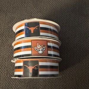 Texas Longhorns 1” grosgrain ribbon